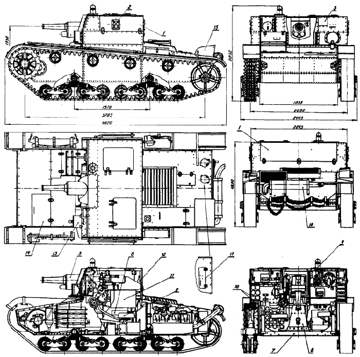 Т 26 танк чертеж