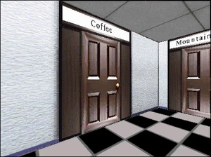Coffee and Mountain rooms (September 1995). Credit: DigiBarn Computer Museum.