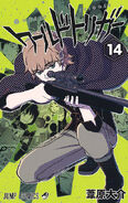 Ema on the cover of Volume 14