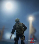 Illuminated Bomber from behind