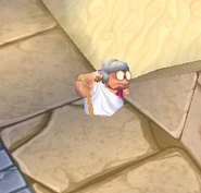 Old Woman in Worms Forts Under Siege with her Greek outfit