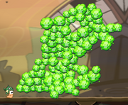 The maximum size of the gas pump's cloud