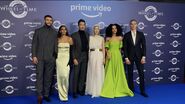 Madeleine Madden with the main cast for the London premiere on November 15, 2021