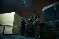 Madeleine Madden and Marcus Rutherford as Egwene and Perrin