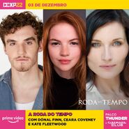 Announcement that Dónal Finn, Kate Fleetwood, and Ceara Coveney would be attending CCXP 2022