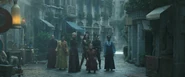 Members of the Black Ajah making their escape from the White Tower, after the attack on the Amyrlin and the sitters. (Season 3, Episode 1)