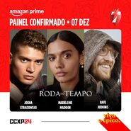 Announcement that Josha Stradowski, Madeleine Madden, and Rafe Judkins will be attending CCXP 2024