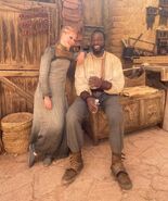 Valerie Vachkova and Bentley Kalu behind the scenes of episode 206, Instagram September 23, 2023[2]