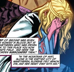 Eldrene feels the death of Aemon