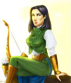 Faile Bashere Traveling as a Hunter of the Horn