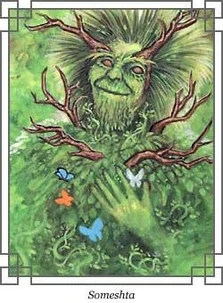 The Green Man, painting by Todd Cameron Hamilton