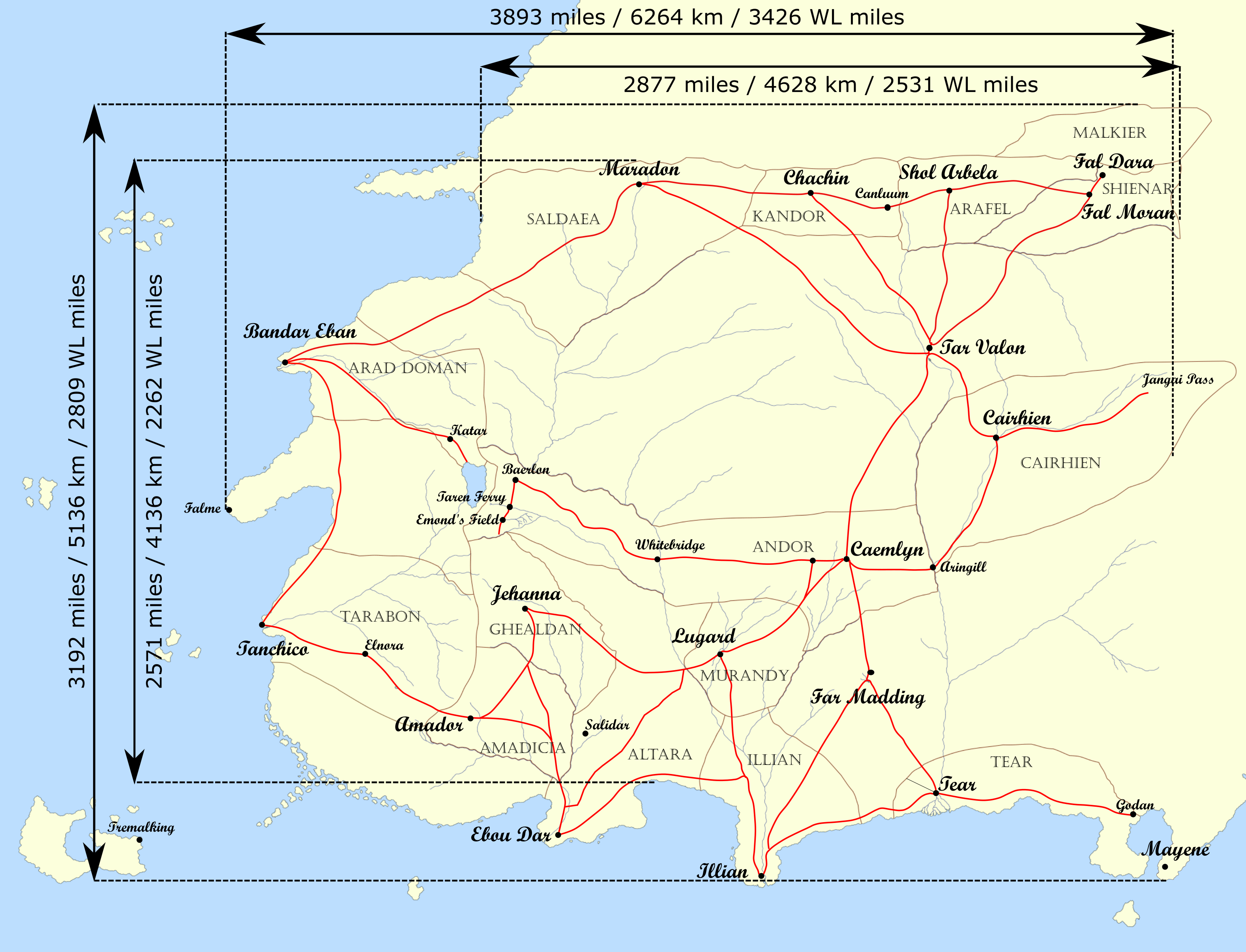 wheel of time map