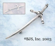 The silver sword pin of the Asha'man