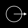 Portal Stone—Right Arrow Outside Circle Symbol