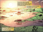 The ruins of the Seven Towers of Malkier from the Wheel of Time comics