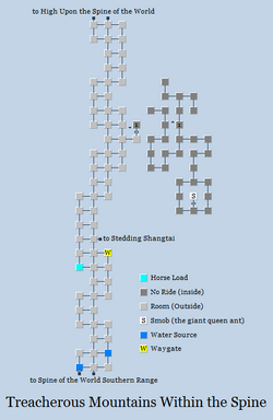 Zone 121 - Treacherous Mountains Within the Spine