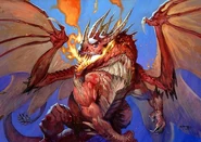 Vaelastrasz 01.jpg (46 kio) Apparence dans Heathstone( Cependant il s'agit de l'illustration de Caelestrasz dans le JCC)