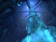 The spire, stairway to the Frozen Throne, as seen in Wrath of the Lich King.