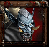 Vol'jin's portrait in Warcraft III.