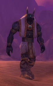 Jeden z nielicznych pozostałych przy życiu anubisathów, 