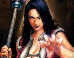 Onyxia jako Lady Katrana Prestor, inicjatorka spisku.