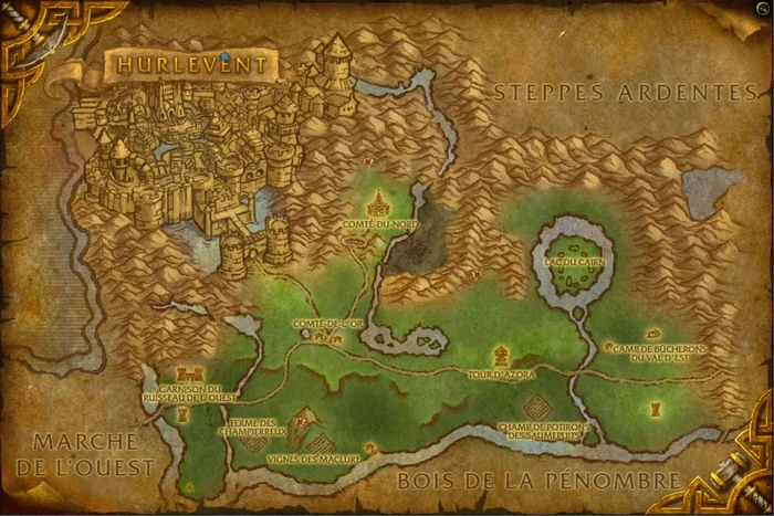 Carte datant du patch 4.0 de Cataclysm