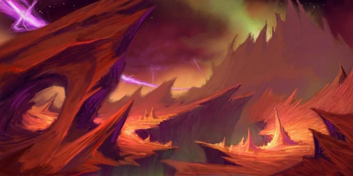 Фан-арт Полуострова Адского Пламени.