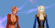 Blood Elf versus High Elf - female