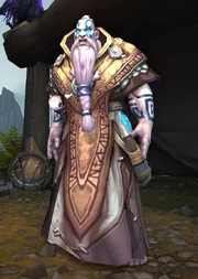 Odyn, sous l'identité d'Havi, tel qu'il apparaît dans World of Warcraft : Légion