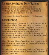 Quête : sanctuaire de Dath'renar