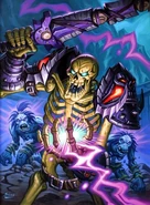 Illustration Hearthstone en forme squelettique