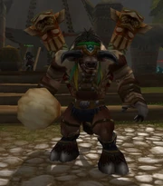 Baine broniący Thunder Bluff