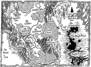 A map of early  from Warcraft I.