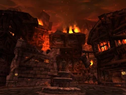 en av Stratholmes gater.