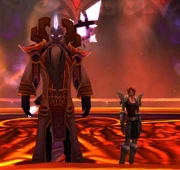 Liadrin wraz z Velenem po pokonaniu Kil'jaedena