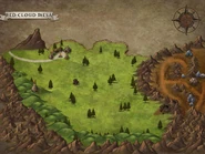 Représentation cartographique de la vallée avant le Cataclysme