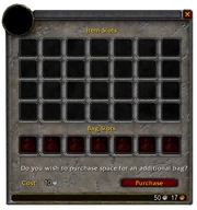 Miejsca na sakwy w banku