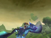 Egy nether drake, amint épp Outland egét szeli át