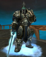 The Lich King clenching his fist.