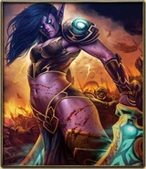 Une Elfe de la Nuit guerrière