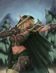 Alleria Windrunner-fanart stworzony przez Onetamad