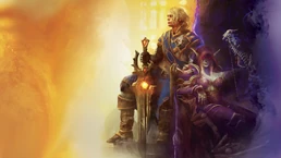 Nowi władcy Azeroth - Wielki Król Przymierza Anduin Llane Wrynn i Wódz Wojenna Hordy Sylvanas Windrunner.