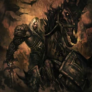 Arthas chevauchant Invincible