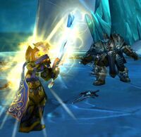 Frostmourne is shattered by Ashbringer.