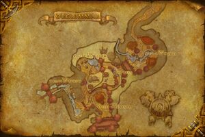 Plattegrond van Orgrimmar in Cataclysm