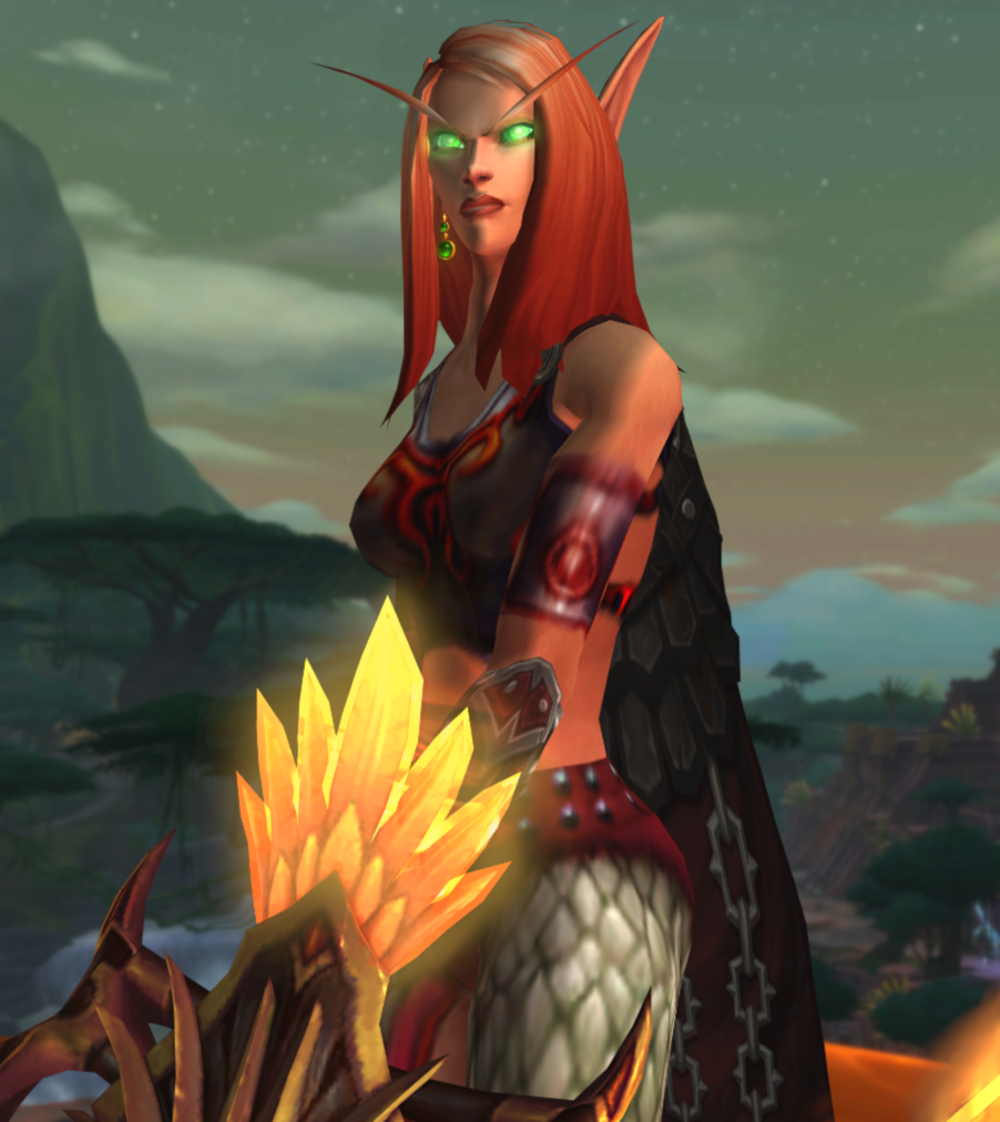 female blood elf red hair