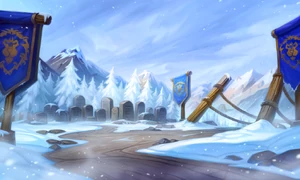 Snowfall Graveyard in Hearthstone.