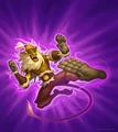Monkey King's Flying Monkey Kick art in 'Hearthstone.