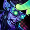 Cybernetic Illidan portrait.