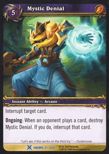 Mystic Denial TCG Card